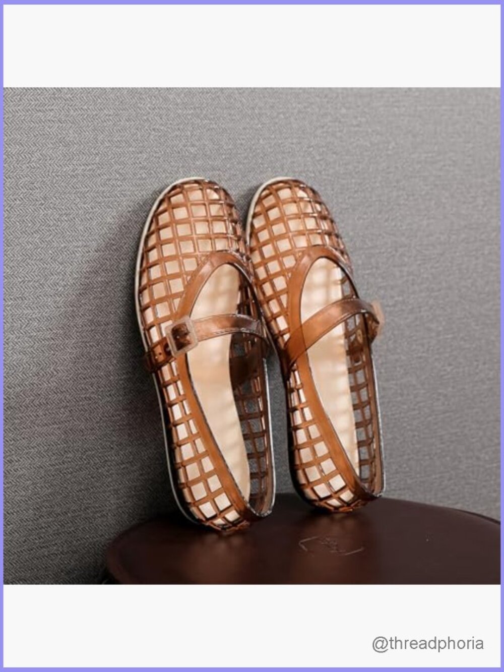 Jelly Mary Jane Ballet Flats - Lightweight Round Toe Buckle Strap for Women - Picture 4 of 7